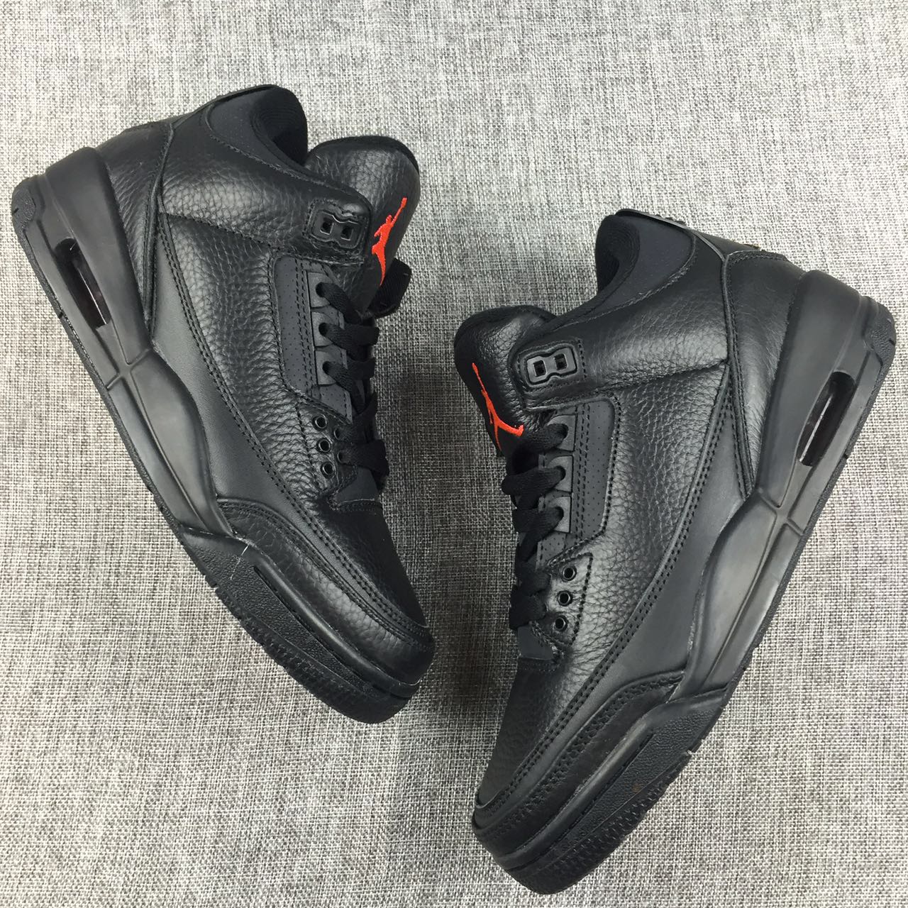 New Men Jordan 3 OVO Black Shoes